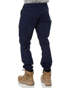 Bisley Stretch Cotton Drill Cargo Cuffed Pants - Navy -Cheap Bisley || CATerpillar || UNIT Store bisley bpc6028 navy 4