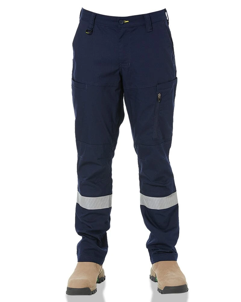 Bisley X Airflow Taped Stretch Ripstop Vented Cargo Pant - Navy/Yellow 3 Bisley X Airflow Taped Stretch Ripstop Vented Cargo Pant - Navy/Yellow