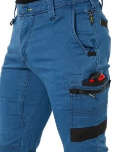 Bisley Flex And Move Stretch Denim Cargo Cuffed Pants - Light Denim 19 Bisley Flex And Move Stretch Denim Cargo Cuffed Pants - Light Denim -Cheap Bisley || CATerpillar || UNIT Store bisley bpc6335 lightdenim 8