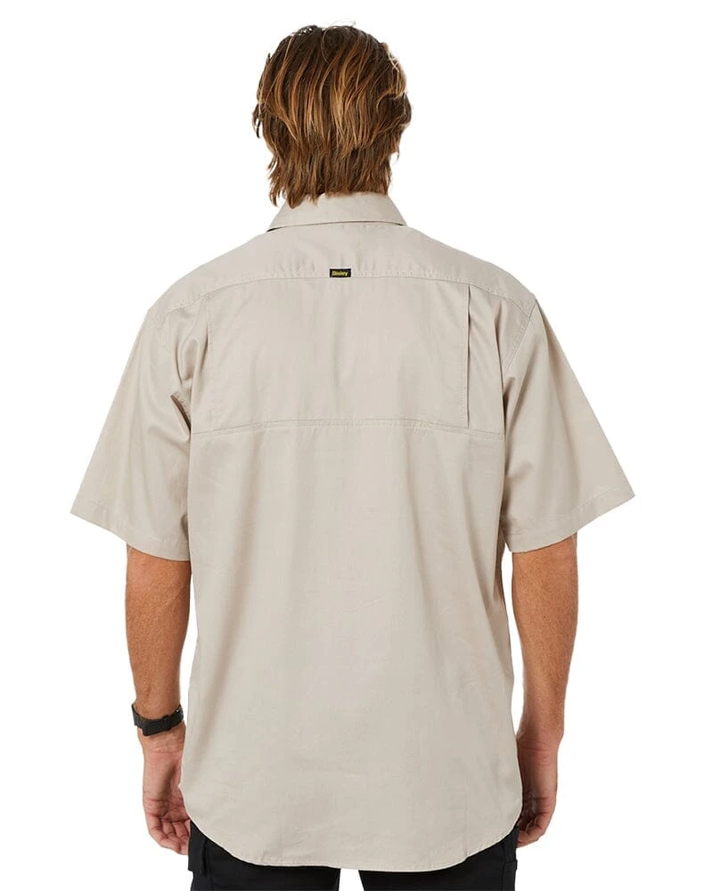 Bisley Cool Lightweight Drill Shirt SS - Sand 6 Bisley Cool Lightweight Drill Shirt SS - Sand - Image 4
