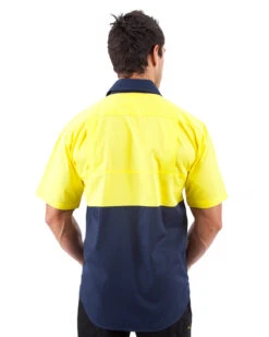 Bisley Cool Lightweight Drill Shirt SS - Yellow/Navy 8 Bisley Cool Lightweight Drill Shirt SS - Yellow/Navy -Cheap Bisley || CATerpillar || UNIT Store bisley bs1895 tt01 m 3 6 1 1