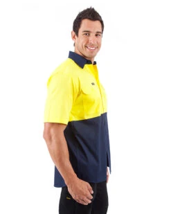 Bisley Cool Lightweight Drill Shirt SS - Yellow/Navy 9 Bisley Cool Lightweight Drill Shirt SS - Yellow/Navy -Cheap Bisley || CATerpillar || UNIT Store bisley bs1895 tt01 m 4 6 1 1