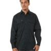 Bisley X Airflow Stretch Ripstop Shirt - Black -Cheap Bisley || CATerpillar || UNIT Store bisley bs6490 black 1