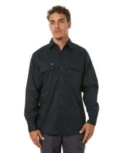 Bisley X Airflow Stretch Ripstop Shirt - Black