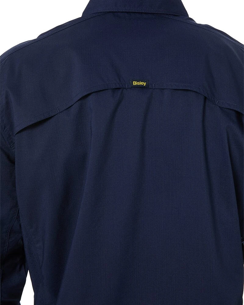 Bisley X Airflow Stretch Ripstop Shirt - Navy 7 Bisley X Airflow Stretch Ripstop Shirt - Navy - Image 5