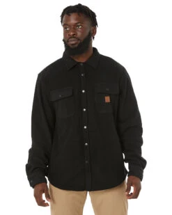 Brixton Bowery LS Fleece - Black