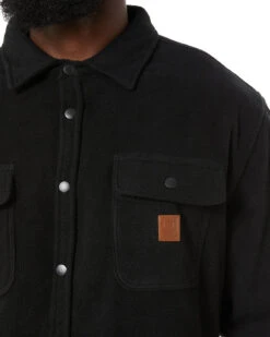 Brixton Bowery LS Fleece - Black -Cheap Bisley || CATerpillar || UNIT Store brixton 01221 black 5