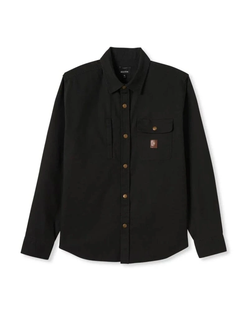 Brixton Builders Overshirt - Washed Black 3 Brixton Builders Overshirt - Washed Black