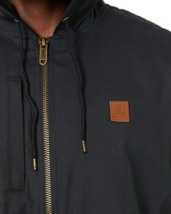 Brixton Claxton Beta Hooded Jacket - Black -Cheap Bisley || CATerpillar || UNIT Store brixton 03307 black 5