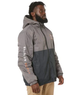 Brixton Claxton Crest Lined Hooded Jacket - Black -Cheap Bisley || CATerpillar || UNIT Store brixton 03322 black 3