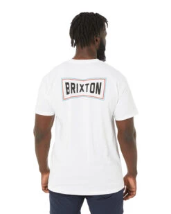 Brixton Truss SS Tee - White -Cheap Bisley || CATerpillar || UNIT Store brixton 16430 white 4