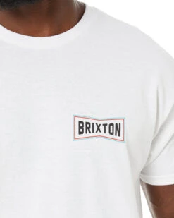 Brixton Truss SS Tee - White -Cheap Bisley || CATerpillar || UNIT Store brixton 16430 white 5