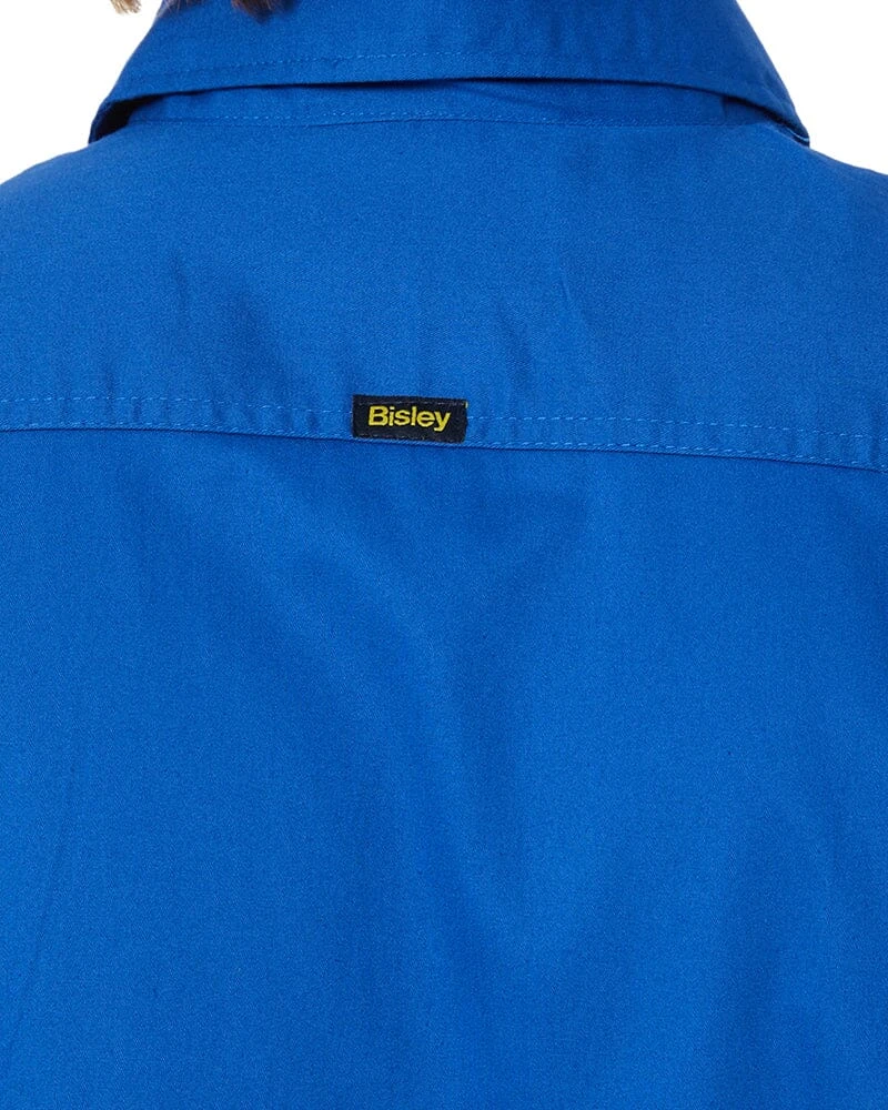 Bisley Closed Front Mens Lightweight LS Drill Shirt - Royal 8 Bisley Closed Front Mens Lightweight LS Drill Shirt - Royal - Image 6