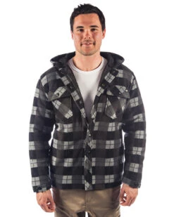CATerpillar Active Work Jacket - Grey Black Plaid