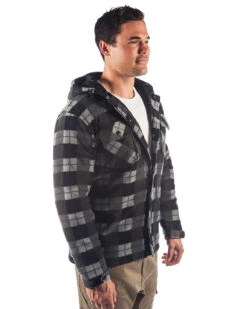 CATerpillar Active Work Jacket - Grey Black Plaid -Cheap Bisley || CATerpillar || UNIT Store cat flanny jacket 131305892e greyblack right