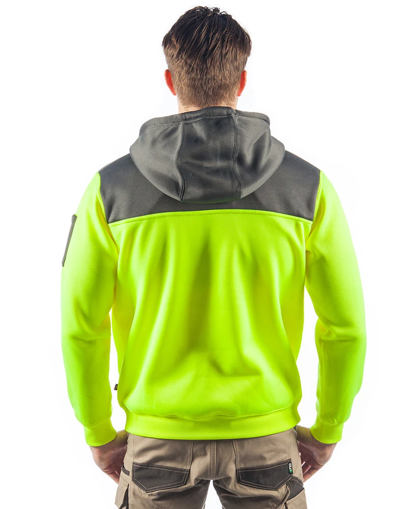 CATerpillar Hi Vis Hoodie - Yellow 5 CATerpillar Hi Vis Hoodie - Yellow - Image 3