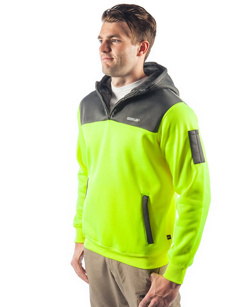 CATerpillar Hi Vis Hoodie - Yellow 4 CATerpillar Hi Vis Hoodie - Yellow - Image 2