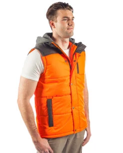 CATerpillar Hi Vis Hooded Work Vest - Orange 9 CATerpillar Hi Vis Hooded Work Vest - Orange -Cheap Bisley || CATerpillar || UNIT Store cat hi viz vest 132003465o orange navy right 287723a1 aa7e 45b7 b1b1 8c12adf993e9