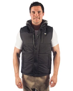 CATerpillar Hooded Work Vest - Black