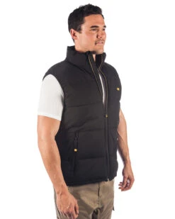 CATerpillar Arctic Zone Vest - Black -Cheap Bisley || CATerpillar || UNIT Store cat puffer vest w12430 black right