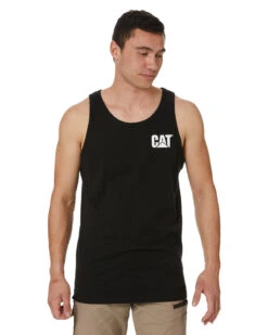 CATerpillar Trademark Singlet - Black