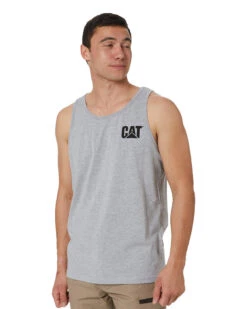 CATerpillar Trademark Singlet - Heather Grey -Cheap Bisley || CATerpillar || UNIT Store caterpillar 1010013 heather grey 3