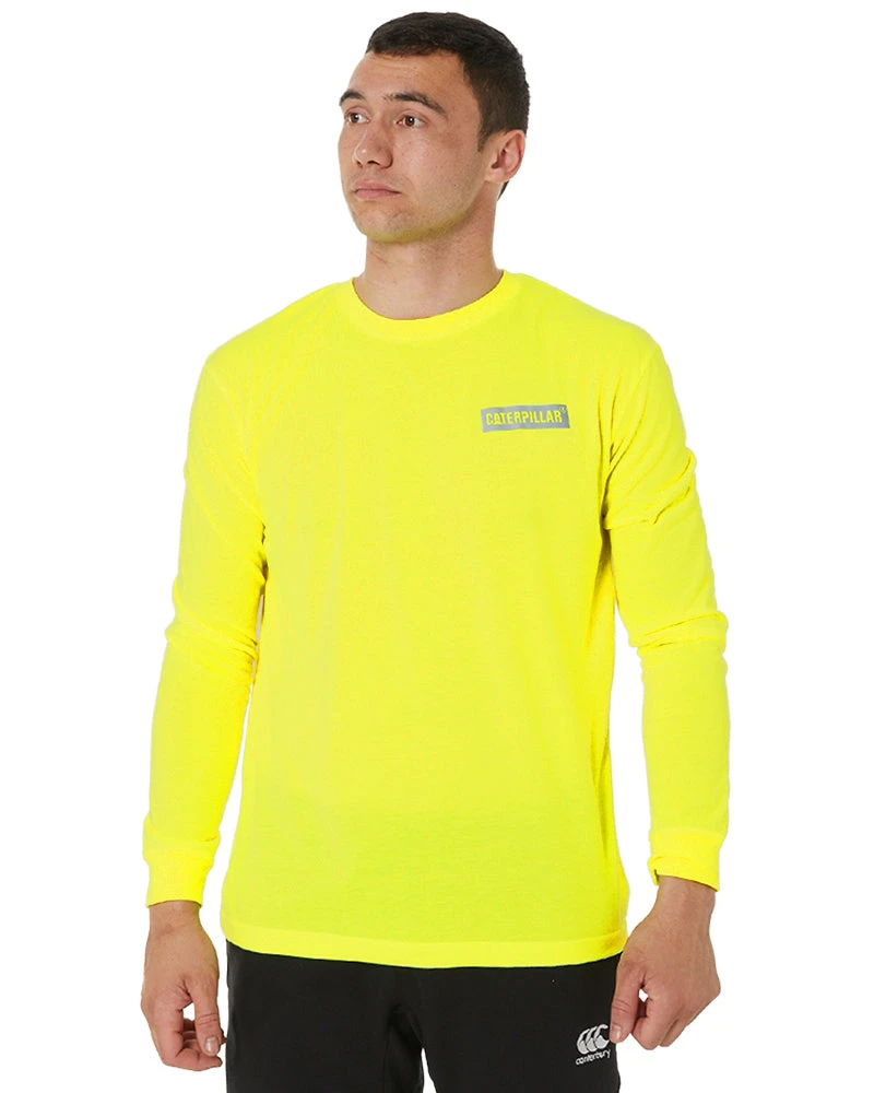 CATerpillar Triton Hi Vis LS Tee - Yellow 3 CATerpillar Triton Hi Vis LS Tee - Yellow