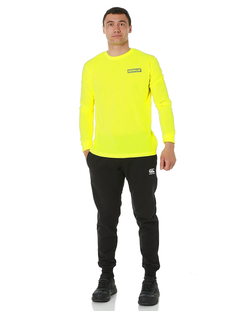 CATerpillar Triton Hi Vis LS Tee - Yellow 4 CATerpillar Triton Hi Vis LS Tee - Yellow - Image 2
