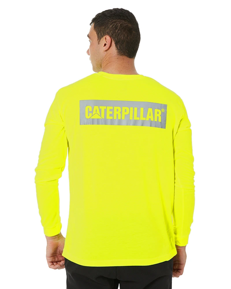 CATerpillar Triton Hi Vis LS Tee - Yellow 6 CATerpillar Triton Hi Vis LS Tee - Yellow - Image 4