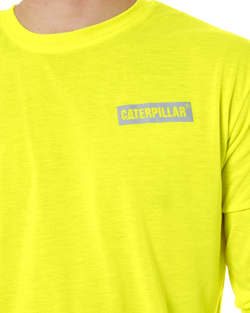 CATerpillar Triton Hi Vis LS Tee - Yellow 7 CATerpillar Triton Hi Vis LS Tee - Yellow - Image 5