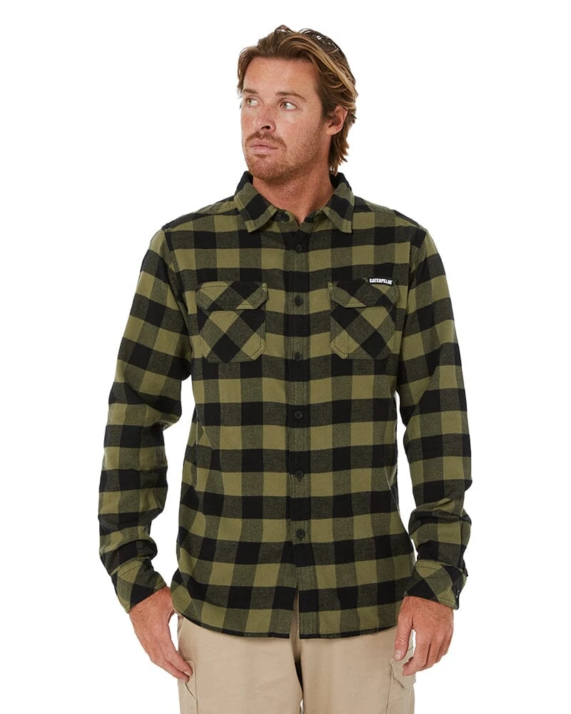 CATerpillar Plaid Shirt - Marshland/Black 3 CATerpillar Plaid Shirt - Marshland/Black