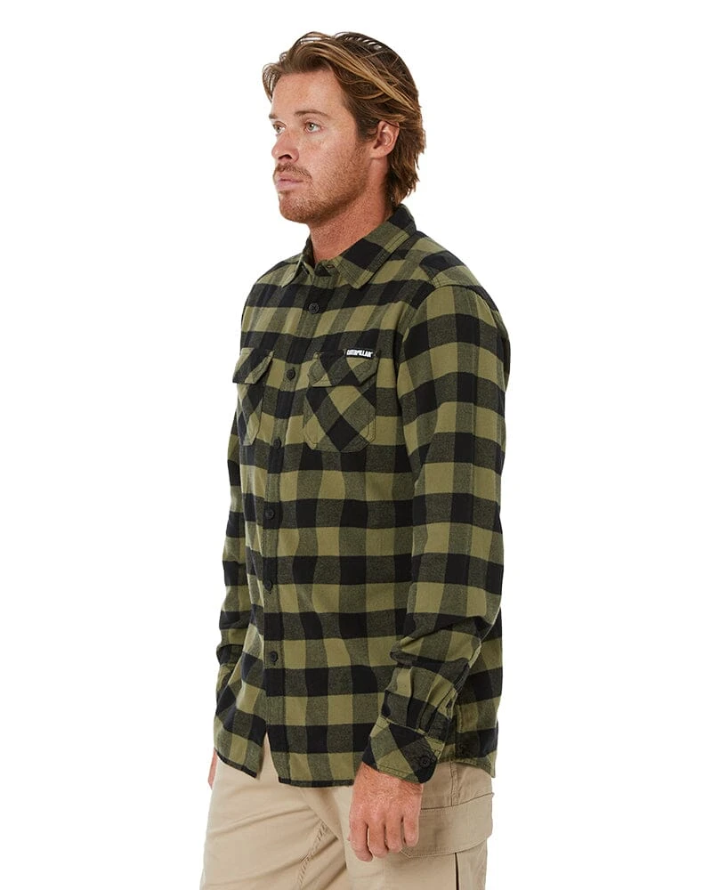 CATerpillar Plaid Shirt - Marshland/Black 5 CATerpillar Plaid Shirt - Marshland/Black - Image 3