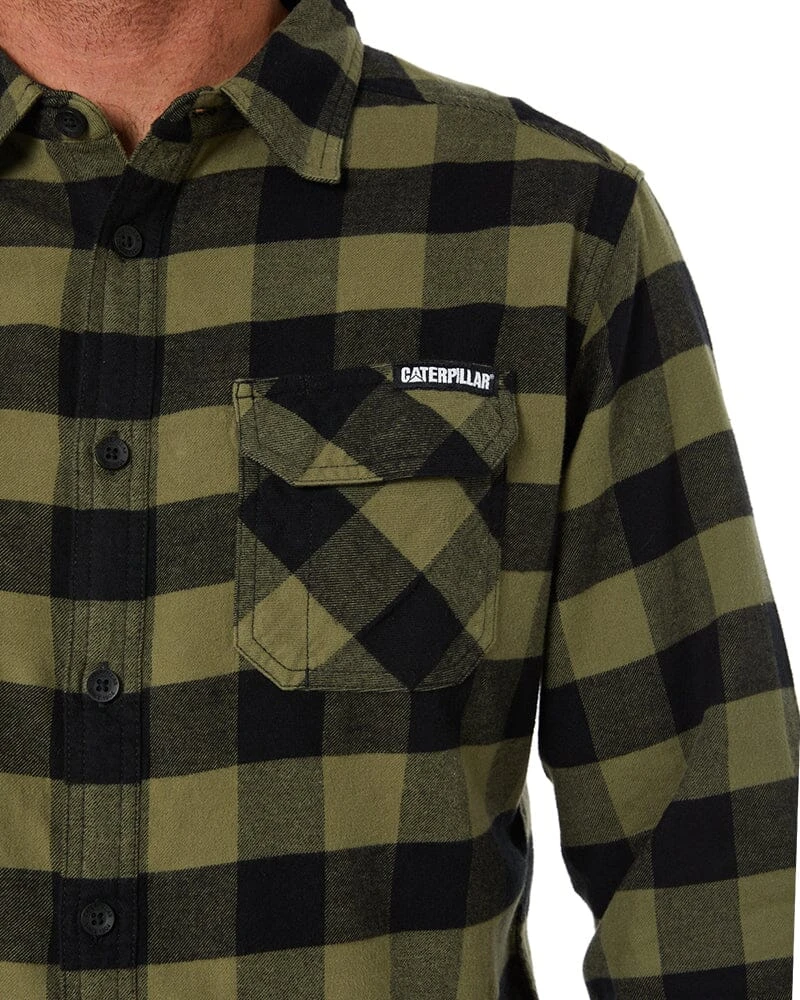 CATerpillar Plaid Shirt - Marshland/Black 7 CATerpillar Plaid Shirt - Marshland/Black - Image 5