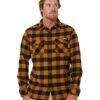 CATerpillar Plaid Shirt - Golden Brown/Black -Cheap Bisley || CATerpillar || UNIT Store caterpillar 1020004 13438 brown black 1