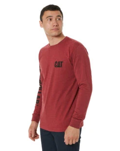 CATerpillar Trademark Banner LS Tee - Brick Heather 10 CATerpillar Trademark Banner LS Tee - Brick Heather -Cheap Bisley || CATerpillar || UNIT Store caterpillar 1510034 12123 brick heather 3