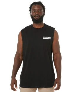 CATerpillar Icon Muscle Tee - Black
