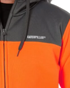 CATerpillar Hi Vis Full Zip Hoodie - Orange/Grey 14 CATerpillar Hi Vis Full Zip Hoodie - Orange/Grey -Cheap Bisley || CATerpillar || UNIT Store caterpillar 1910093 65P orange grey 5