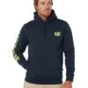 CATerpillar Trademark Banner Hooded Sweatshirt - Eclipse/Hi Vis Yellow -Cheap Bisley || CATerpillar || UNIT Store caterpillar 1910709 12966 eclipse yellow 1