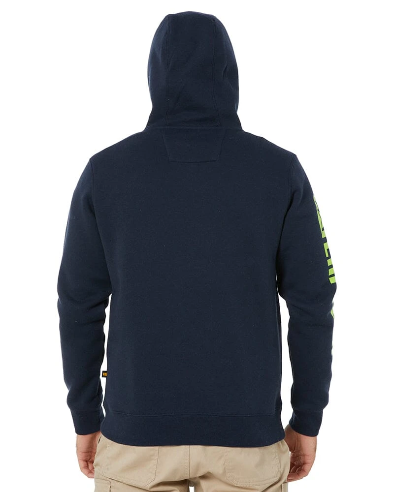 CATerpillar Trademark Banner Hooded Sweatshirt - Eclipse/Hi Vis Yellow 6 CATerpillar Trademark Banner Hooded Sweatshirt - Eclipse/Hi Vis Yellow - Image 4