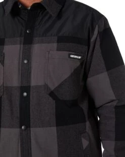 CATerpillar Buffalo Check Insulated Shirt Jacket - Pitch Black -Cheap Bisley || CATerpillar || UNIT Store caterpillar 8040001 10121 pitch black 5