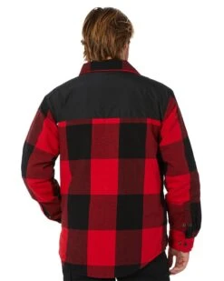 CATerpillar Buffalo Check Insulated Shirt Jacket - Black/Red Hot Plaid -Cheap Bisley || CATerpillar || UNIT Store caterpillar 8040001 13330 Black red hot plaid 4