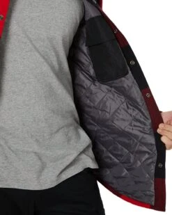 CATerpillar Buffalo Check Insulated Shirt Jacket - Black/Red Hot Plaid -Cheap Bisley || CATerpillar || UNIT Store caterpillar 8040001 13330 Black red hot plaid 7