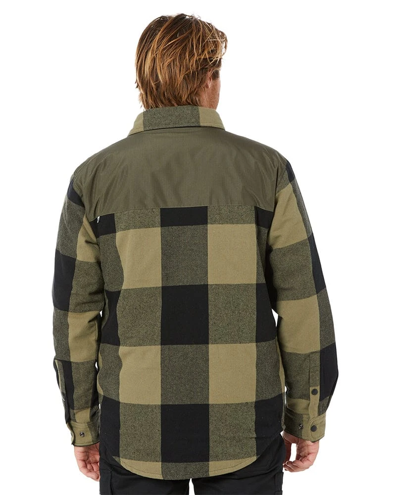 CATerpillar Buffalo Check Insulated Shirt Jacket - Black/Marshland Plaid 6 CATerpillar Buffalo Check Insulated Shirt Jacket - Black/Marshland Plaid - Image 4
