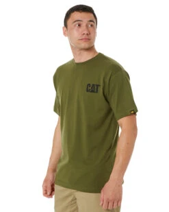 CATerpillar Trademark Tee - Chive -Cheap Bisley || CATerpillar || UNIT Store caterpillar w05324 12369 chive 3