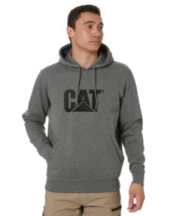CATerpillar Trademark Hoodie - Dark Heather Grey