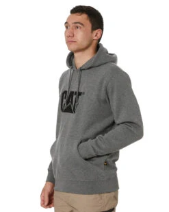 CATerpillar Trademark Hoodie - Dark Heather Grey -Cheap Bisley || CATerpillar || UNIT Store caterpillar w10646 dark heather grey 3
