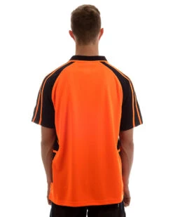 Hi Vis Spider Short Sleeve Shirt - Orange/Black -Cheap Bisley || CATerpillar || UNIT Store d l0921 edit 1000px 3 1 1
