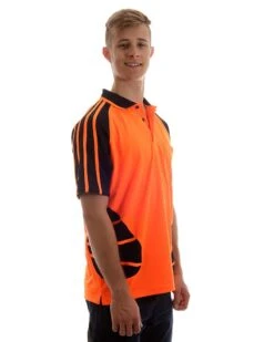 Hi Vis Spider Short Sleeve Shirt - Orange/Black -Cheap Bisley || CATerpillar || UNIT Store d l0922 edit 1000px 3 1 1
