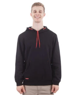Brushed Fleece Hoodie - Black