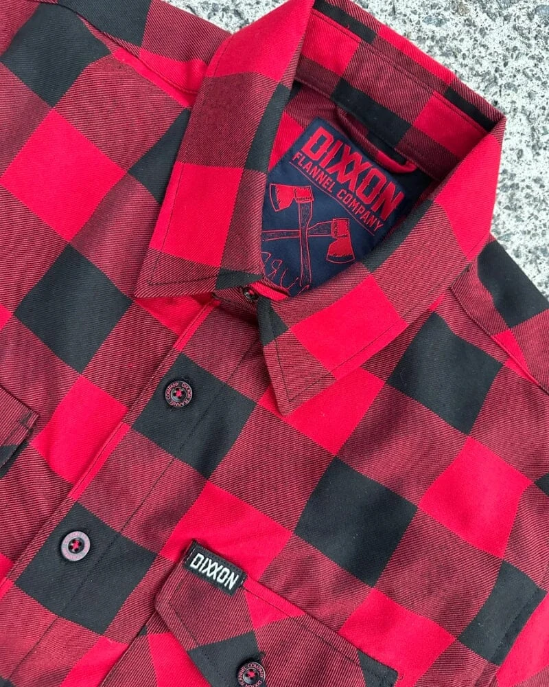 Redrum Flannel - Red/Black 4 Redrum Flannel - Red/Black - Image 2